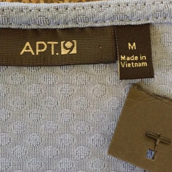 NWT Apt 9 Dress Periwinkle Blue Skater Style Fit & Flare has Pockets Medium - Picture 5 of 7